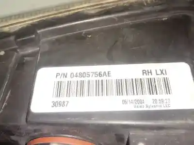 Second-hand car spare part right headlight for chrysler 300 c 3.5 oem iam references   