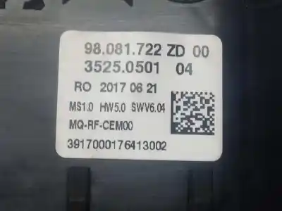 Pezzo di ricambio per auto di seconda mano controllo riscaldamento / aria condizionata per citroen jumpy hdi 92 atlante combi riferimenti oem iam mcaacj16  