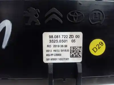 Peça sobressalente para automóvel em segunda mão comando de sofagem (chauffage / ar condicionado)  por citroen jumpy combi 1.6 blue-hdi fap referências oem iam 98081722zd  