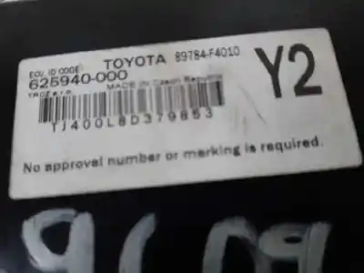 Автозапчасти б/у электронный модуль за toyota c-hr (x10) híbrido hybrid active ссылки oem iam 89784f4010  