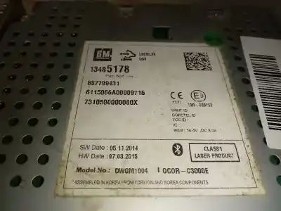 Piesă de schimb auto la mâna a doua sistem audio / cd radio casetofon pentru opel corsa d expression referințe oem iam 13485178  