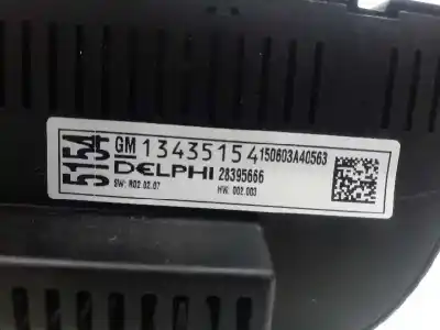 Peça sobressalente para automóvel em segunda mão comando de sofagem (chauffage / ar condicionado)  por opel astra j lim. selective referências oem iam 13435154  