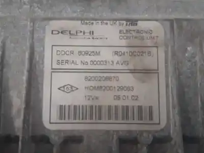 Pezzo di ricambio per auto di seconda mano centralina motore per renault clio ii fase ii (b/cb0) authentique riferimenti oem iam 8200206670  