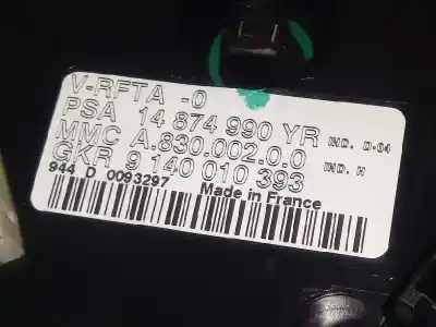 Second-hand car spare part climate control for citroen c8 2.0 hdi sx oem iam references 14874990yr  