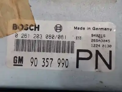 Second-hand car spare part ecu engine control for opel calibra 2.5 v6 cat (l80) oem iam references   