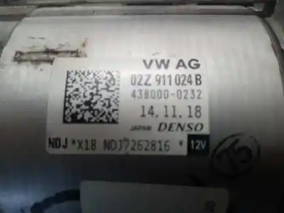 Second-hand car spare part starter motor for seat leon st (5f8) reference advanced oem iam references 02z911024b  