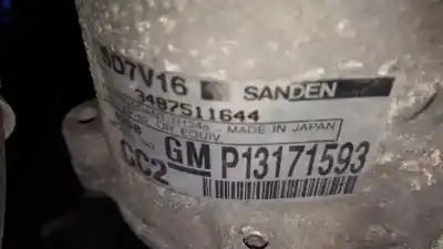 Second-hand car spare part air conditioning compressor for saab 9-3 berlina 1.9 tid linear (i/d) oem iam references 13171593