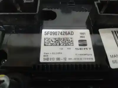 Peça sobressalente para automóvel em segunda mão comando de sofagem (chauffage / ar condicionado)  por seat leon st (5f8) reference referências oem iam 5f0907426ad  