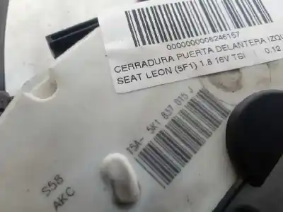 Автозапчасти б/у замок левой передней двери за seat leon (5f1) 1.6 tdi ссылки oem iam 5k1837015j  