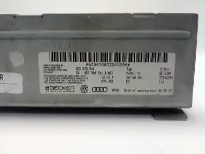 Second-hand car spare part audio system / radio cd for audi a8 (4e) 4.2 quattro 335 cv / 246 kw oem iam references 4e0035541  