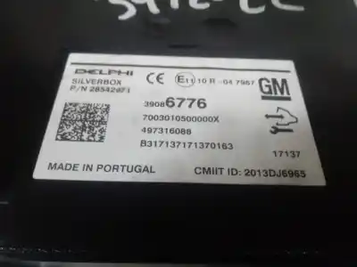 İkinci el araba yedek parçası bluetooth modülü için opel mokka x color edition start/stop oem iam referansları 39086776  