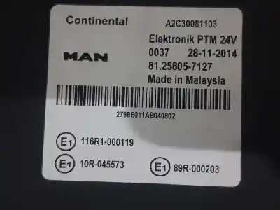 Second-hand car spare part ecu engine control for man tgx 560 oem iam references a2c30081103  