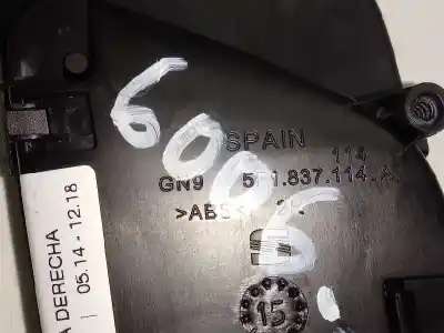 Second-hand car spare part interior right front handle for seat leon st (5f8) reference connect oem iam references 5f1837114a  