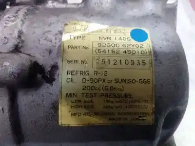 Second-hand car spare part air conditioning compressor for nissan sunny berlina (n14) * oem iam references 9260062y02  
