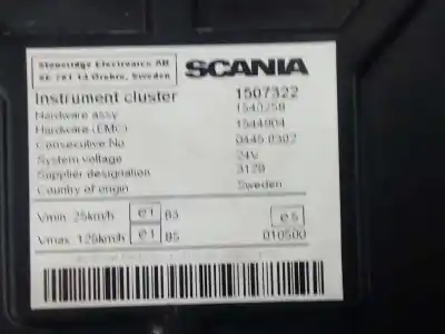 Peça sobressalente para automóvel em segunda mão quadrante por scania r500 500 referências oem iam 1507322  