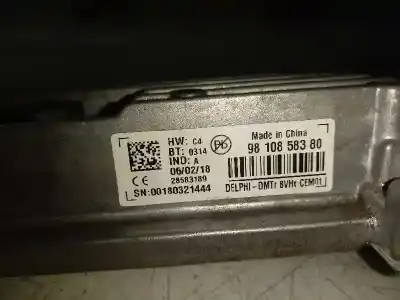 Pièce détachée automobile d'occasion unité de commande de démarrage/arrêt / relais start/stop pour ds 4 crossback style références oem iam 9810858380  