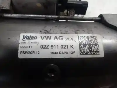 Pezzo di ricambio per auto di seconda mano motorino di avviamento per seat leon st (5f8) reference advanced riferimenti oem iam 02z911021k  