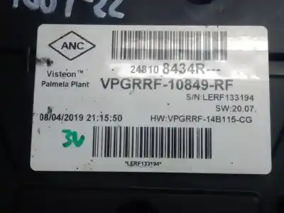 Peça sobressalente para automóvel em segunda mão quadrante por renault captur life referências oem iam 248108434r  