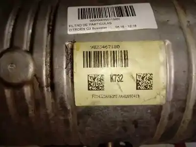 Second-hand car spare part particle filter for citroen c3 business oem iam references 9823467180  