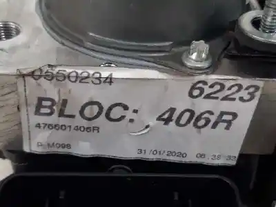 Pezzo di ricambio per auto di seconda mano abs per renault kangoo profesional riferimenti oem iam 476601406r  