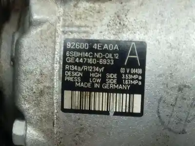 Second-hand car spare part air conditioning compressor for renault kadjar business oem iam references   