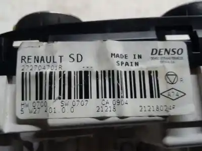 Peça sobressalente para automóvel em segunda mão comando de sofagem (chauffage / ar condicionado)  por renault captur limited referências oem iam 272704701r  