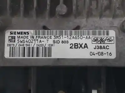 Second-hand car spare part ECU ENGINE CONTROL for FORD FOCUS C-MAX (CAP)  OEM IAM references 3M5112A650AA  