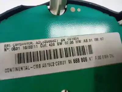 Peça sobressalente para automóvel em segunda mão quadrante por citroen c3 business referências oem iam 96668806  