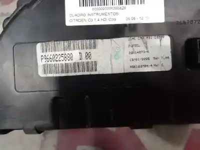 Peça sobressalente para automóvel em segunda mão quadrante por citroen c3 1.4 hdi cool referências oem iam 9660225880  