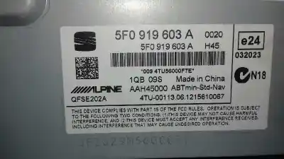 Peça sobressalente para automóvel em segunda mão display gps / multimídia por seat leon sc (5f5) 2.0 tdi referências oem iam 5f0919603a  