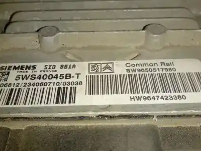 Peça sobressalente para automóvel em segunda mão centralina de motor uce por peugeot 307 (s1) xr referências oem iam 9657662380