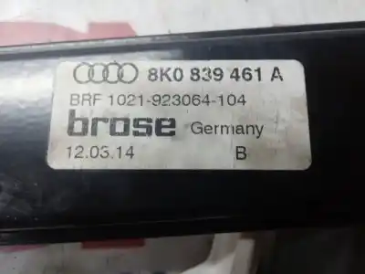 Second-hand car spare part rear left window regulator for audi a4 avant (8k5) (2008) básico quattro oem iam references 8k0839461a