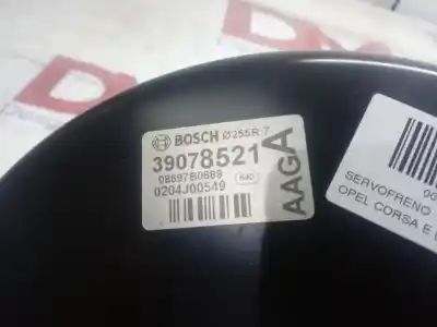 Peça sobressalente para automóvel em segunda mão servo freio por opel corsa e design line referências oem iam 39078521  