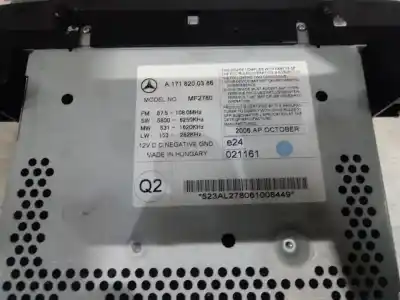 Second-hand car spare part audio system / radio cd for mercedes-benz slk (bm 171) roadster 200 compressor (171.442) 163 cv / 120 kw oem iam references a1718200386  