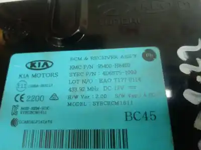 Peça sobressalente para automóvel em segunda mão módulo eletrônico por kia stonic (ybcuv) business referências oem iam 95400h8450  