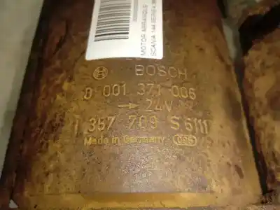 Second-hand car spare part starter motor for scania 144 serie4 460 oem iam references 357709s6111  