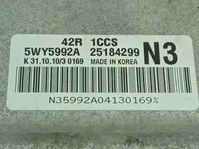 Second-hand car spare part ecu engine control for chevrolet aveo 1.2 cat oem iam references 25184299  