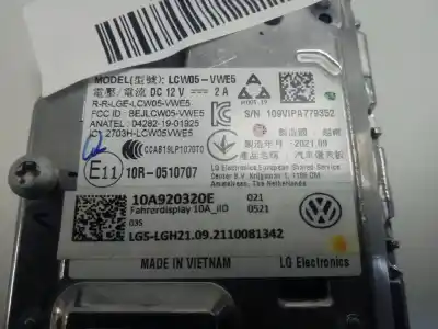 Peça sobressalente para automóvel em segunda mão quadrante por volkswagen id.5 (e39) 220 kw 4motion gtx referências oem iam 10a920320e  
