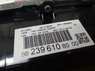 Peça sobressalente para automóvel em segunda mão quadrante por toyota proace verso compact shuttle referências oem iam 982396108000  