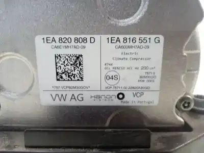 Second-hand car spare part air conditioning compressor for volkswagen id.5 (e39) 220 kw 4motion gtx 299 cv / 220 kw oem iam references 1ea820808d  