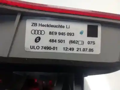 Second-hand car spare part interior left tailgate light for audi a4 avant (8e) 1.8 t oem iam references 8e9945093  