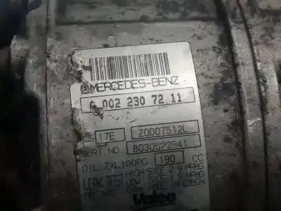 Second-hand car spare part air conditioning compressor for mercedes-benz sprinter iii furgon rwd/awd (907) 651955 oem iam references a0022307211  