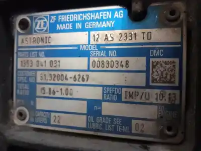 Pezzo di ricambio per auto di seconda mano riduttore per man tgx 18.440 riferimenti oem iam 12as2331to  