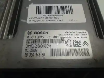 Second-hand car spare part ecu engine control for citroen c3 c-series oem iam references 9832694380  