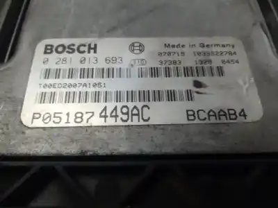 Second-hand car spare part ecu engine control for dodge caliber 2.0 16v crd cat oem iam references 0281013693  