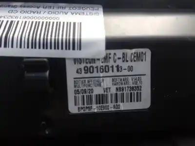 İkinci el araba yedek parçası ses sistemi / radyo cd için peugeot rifter access standard oem iam referansları 4390160113  