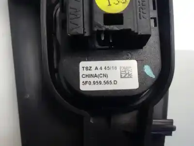 Second-hand car spare part rearview side mirror switch for seat leon (5f1) reference oem iam references 5f0959565d  