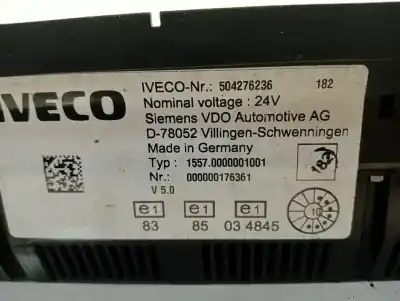 Peça sobressalente para automóvel em segunda mão quadrante por iveco stralis 500 euro 4 referências oem iam 504276236  