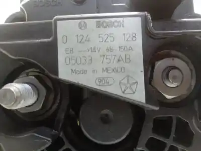 Second-hand car spare part alternator for dodge caliber 2.0 16v crd cat oem iam references 0124525128  