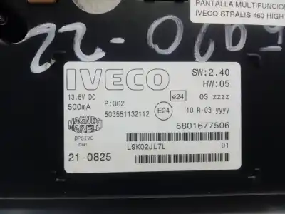 Second-hand car spare part multifunction display for iveco stralis 460 high way oem iam references 5801677506  